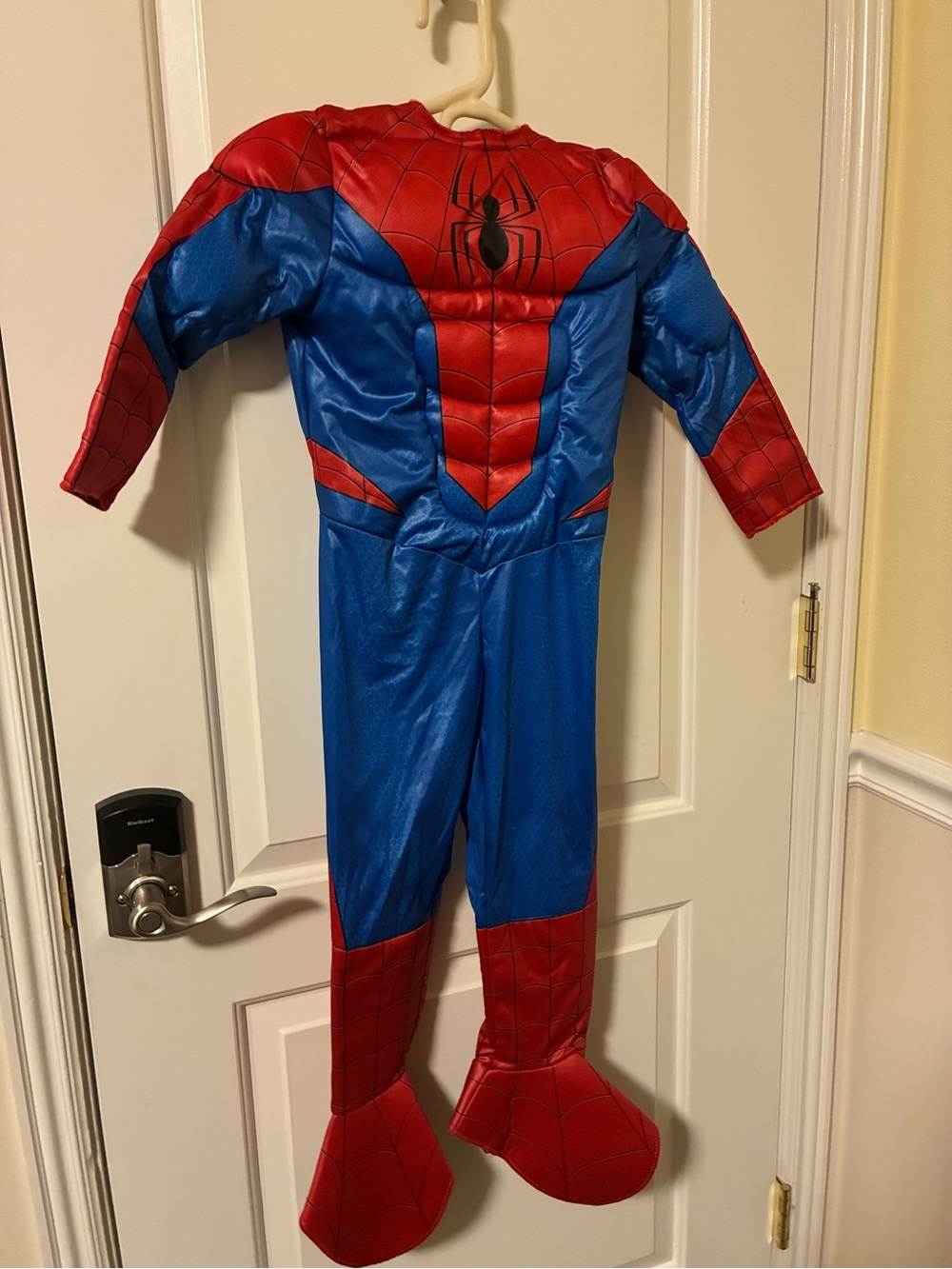 nwt spider man Kids Red and Blue Spider Costume only X small 4-5